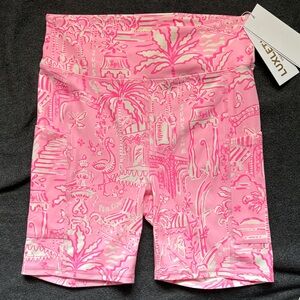 Lilly Pulitzer Pink Patterned Bike Shorts